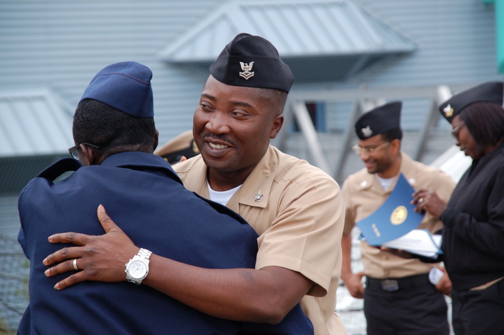 Naval Museum hosts a re-enlistment ceremony