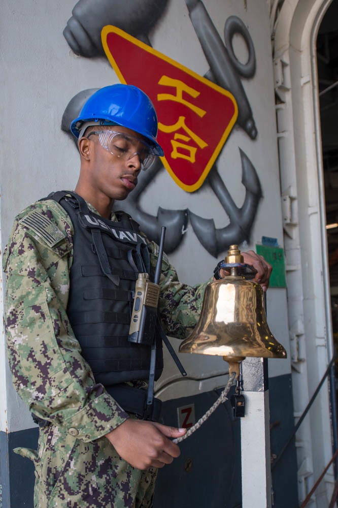 Bells of Peace Ring Aboard Makin Island