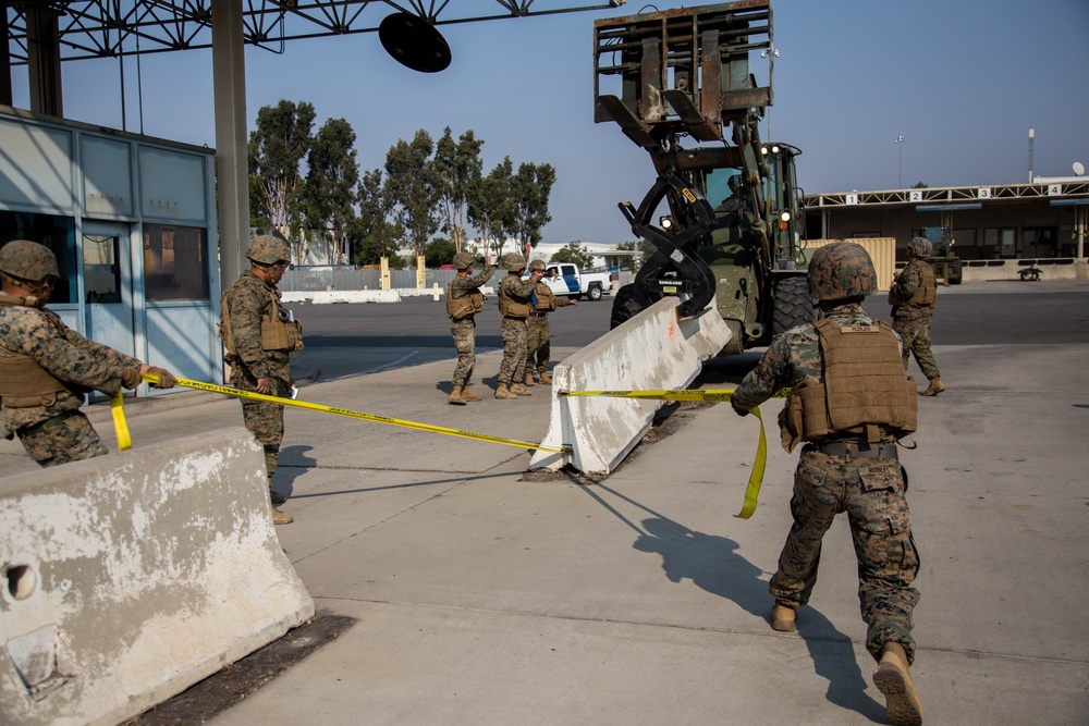 U.S. Marines Strengthen the California-Mexico Border at the Otay Mesa Port of Entry