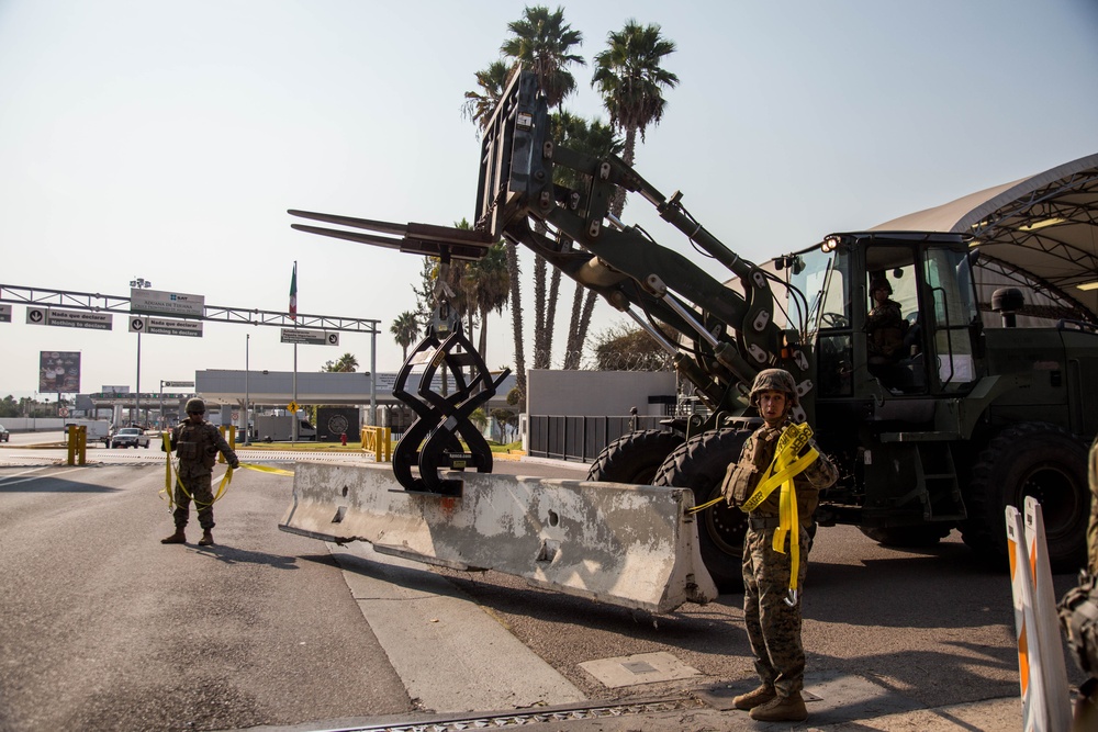 U.S. Marines Strengthen the California-Mexico Border at the Otay Mesa Port of Entry