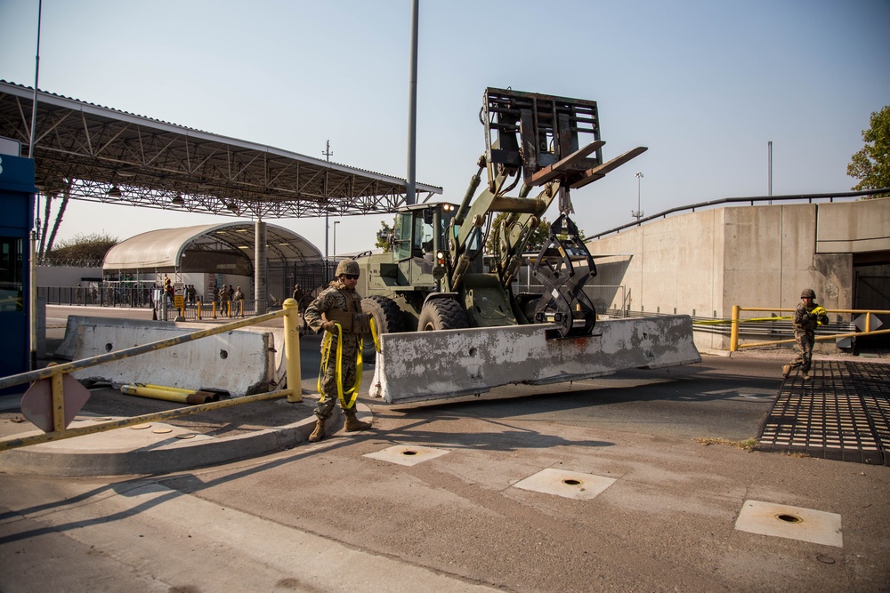 U.S. Marines Strengthen the California-Mexico Border at the Otay Mesa Port of Entry