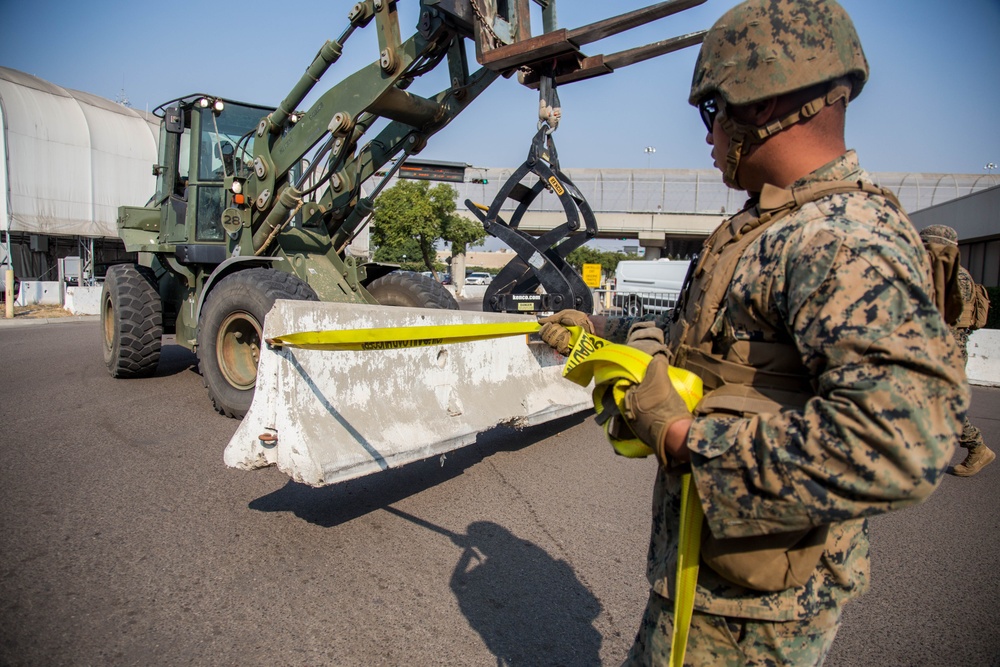 U.S. Marines Strengthen the California-Mexico Border at the Otay Mesa Port of Entry