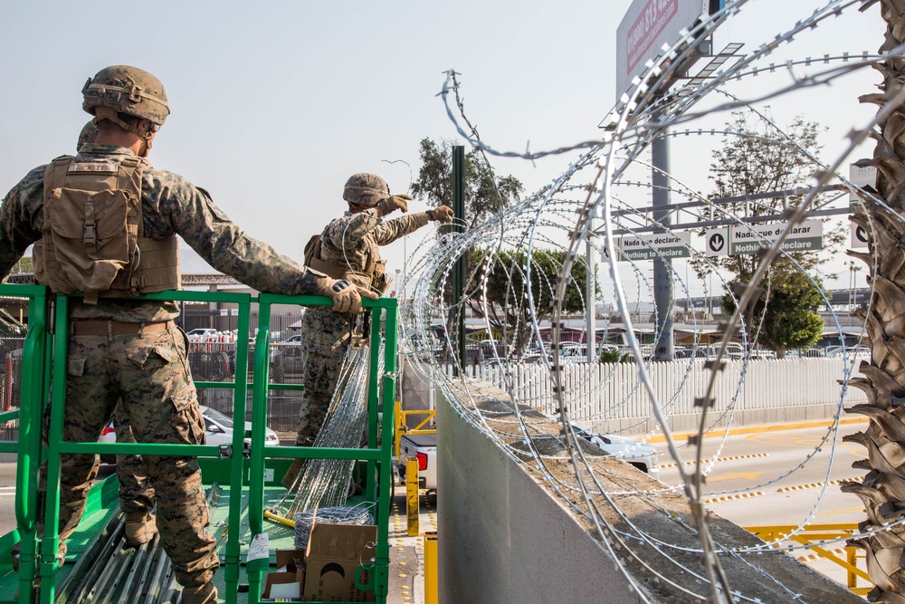 U.S. Marines Strengthen the California-Mexico Border at the Otay Mesa Port of Entry