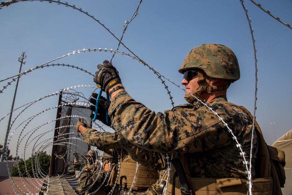 U.S. Marines Strengthen the California-Mexico Border at the Otay Mesa Port of Entry