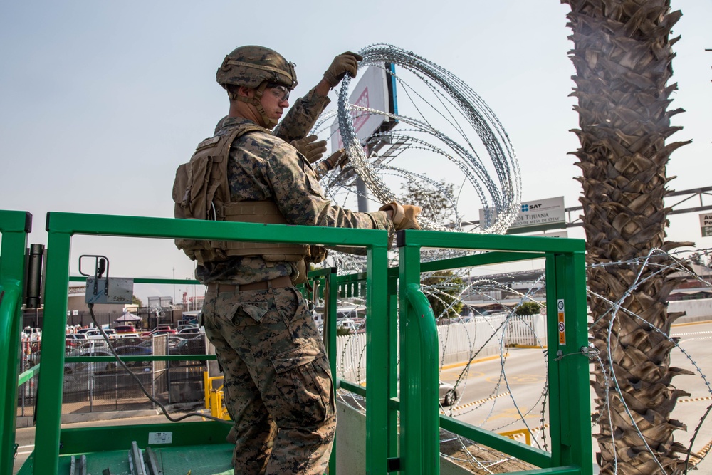 U.S. Marines Strengthen the California-Mexico Border at the Otay Mesa Port of Entry