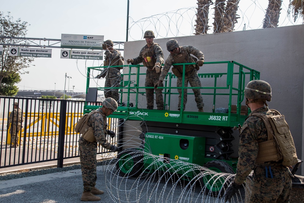 U.S. Marines Strengthen the California-Mexico Border at the Otay Mesa Port of Entry