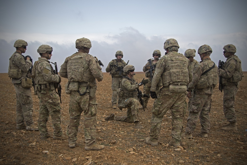 Soldiers Rehearse Joint Combat Patrols