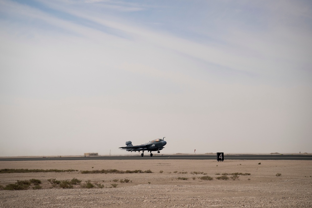 Marine EA-6B Prowlers Last Departure