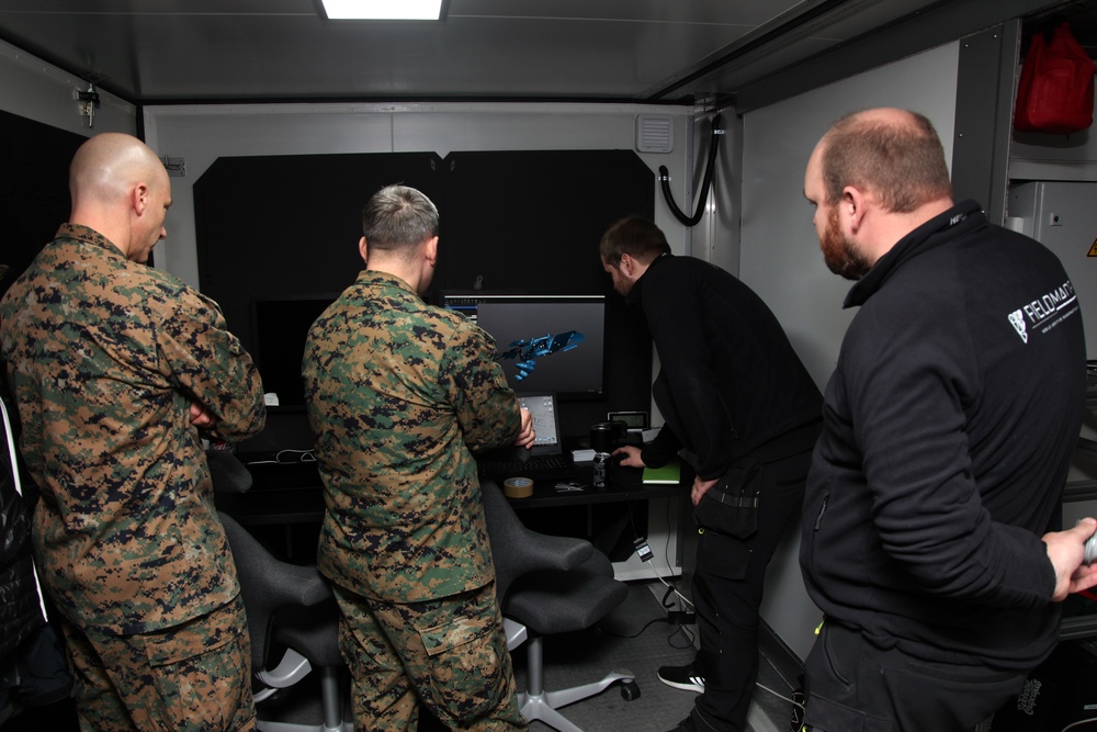 Norwegian Soldiers and U.S. Marines work side-by-side to improve additive manufacturing