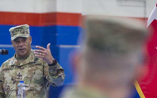 Lt. Gen. Michael X. Garrett attends Task Force Spartan Transfer of Authority