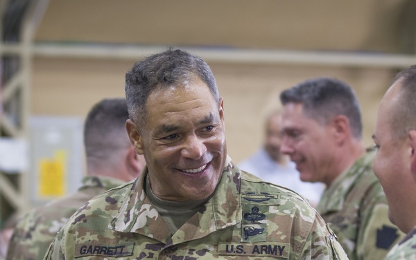 Lt. Gen. Michael X. Garrett attends Task Force Spartan Transfer of Authority