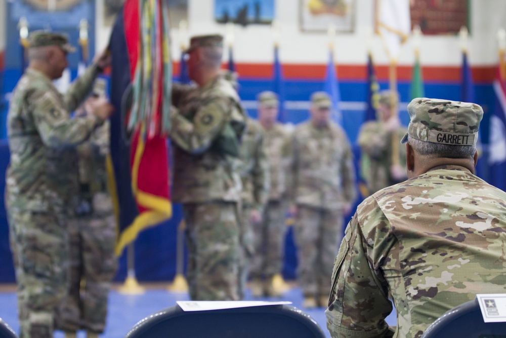 Lt. Gen. Michael X. Garrett attends Task Force Spartan Transfer of Authority