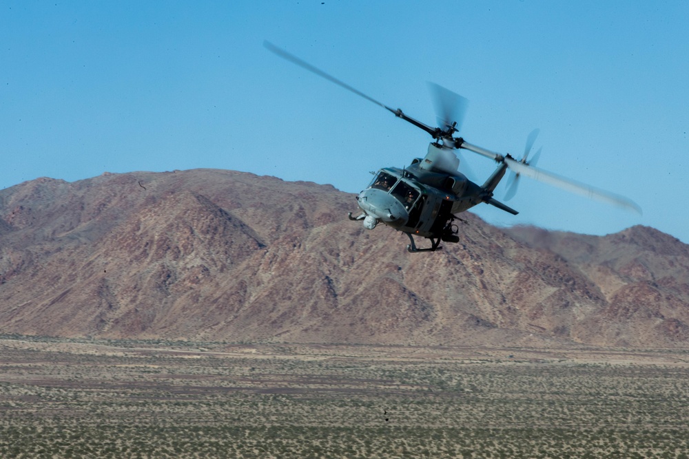 HMLA-167 conducts live fire range during ITX-1-19