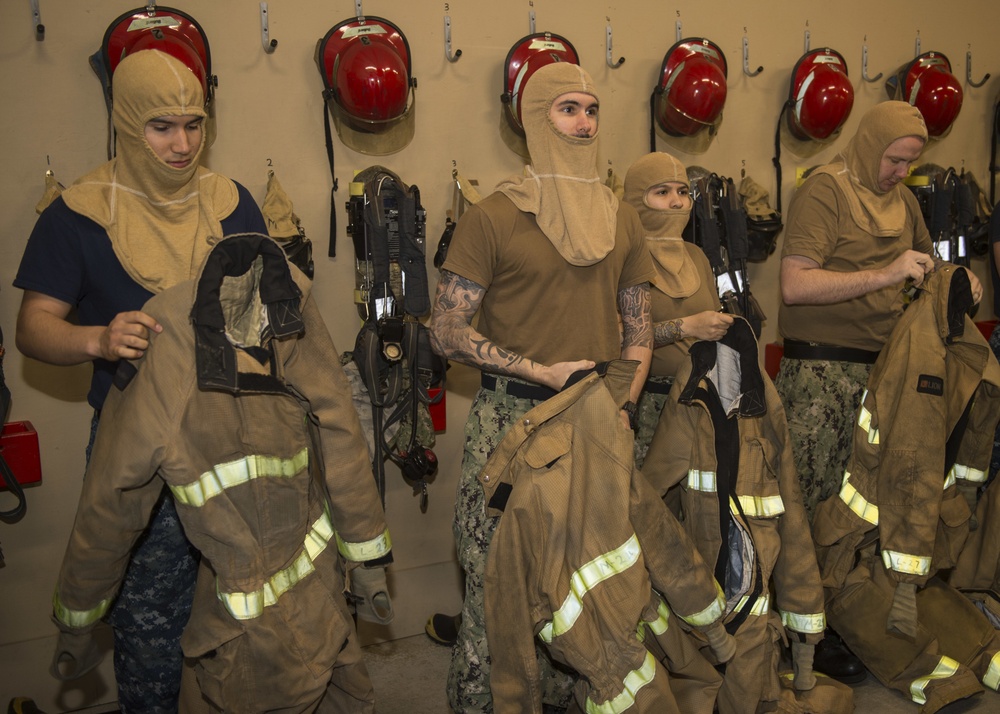 Nimitz Sailors Learn Firefighting Skills