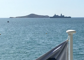 USS Green Bay arrives in Port Moresby