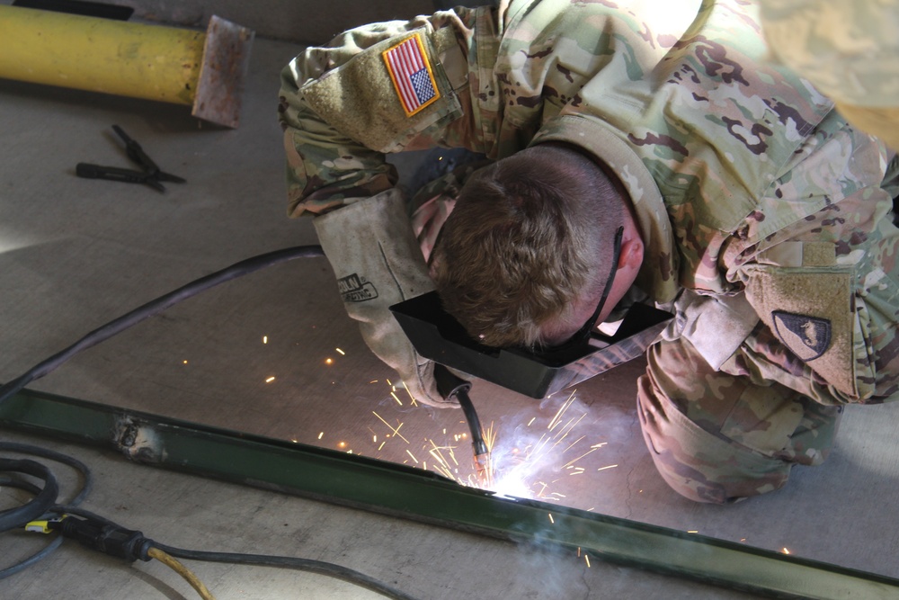 Engineers Welding at the Arizona Border