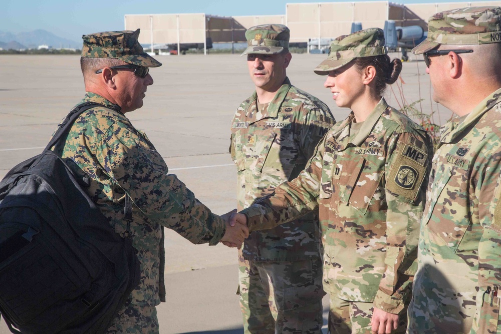 Brig. Gen. S.D. Sklenka visits Morley Gate Border Station and Mariposa Port of Entry