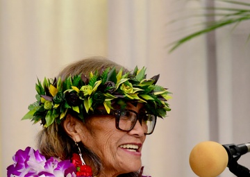 Florence Lani gives her thanks