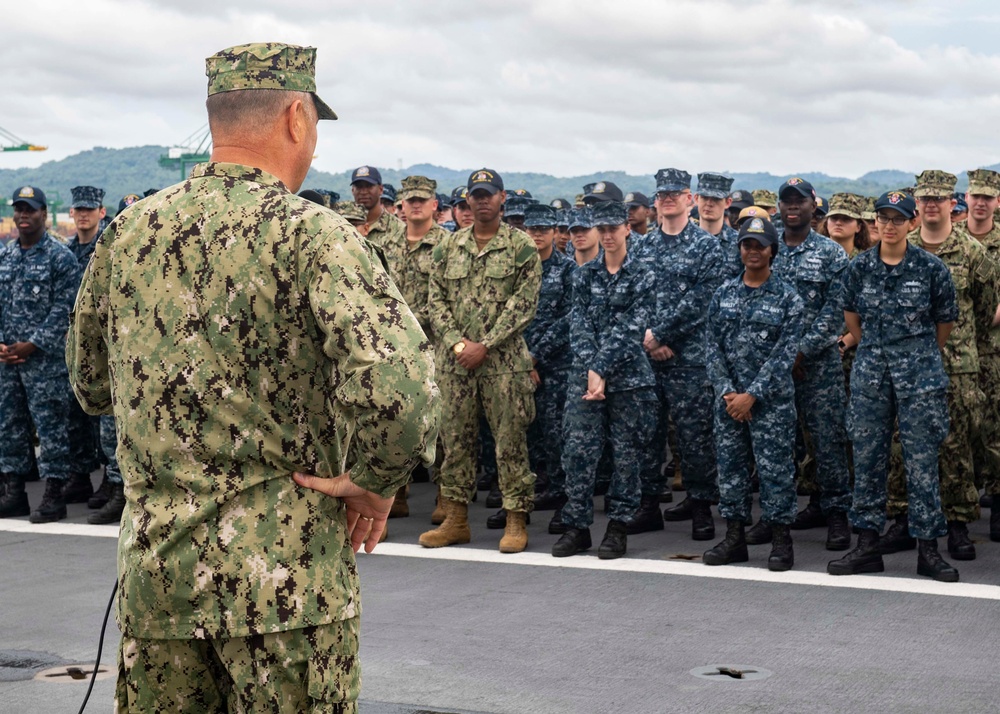 Navy’s Deputy Surgeon General Visits Comfort