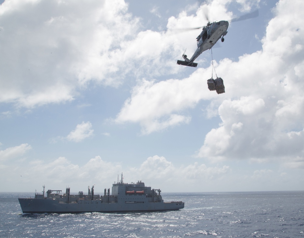 Comfort Conducts Replenishment-at-Sea After Transiting the Panama Canal