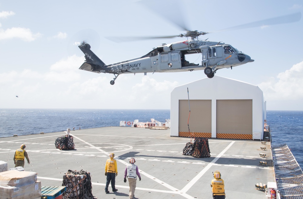 Comfort Conducts Replenishment-at-Sea After Transiting the Panama Canal