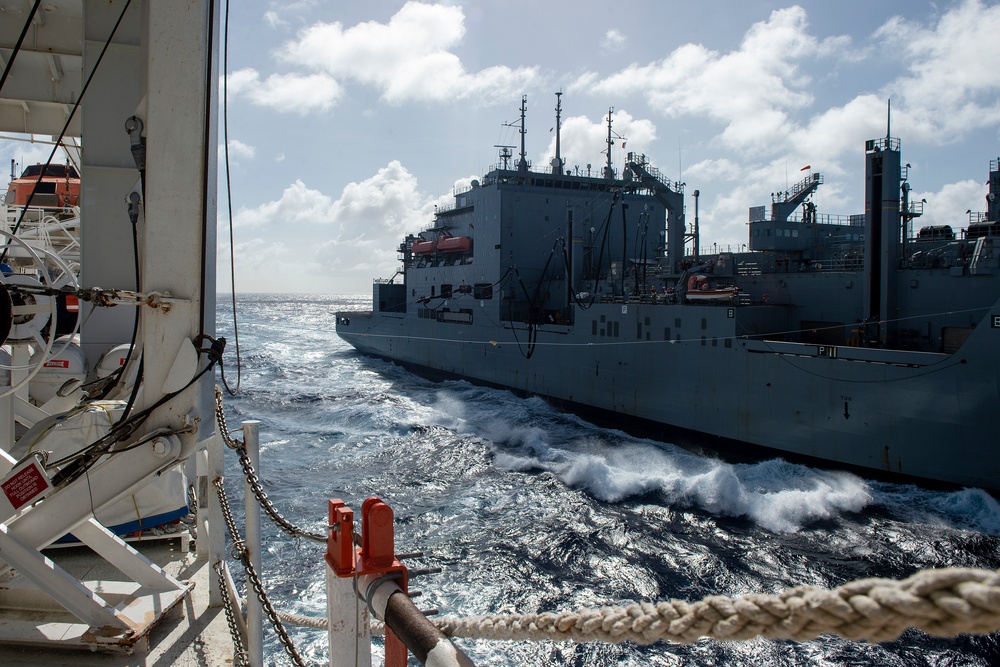 Comfort Conducts Replenishment-at-Sea After Transiting the Panama Canal