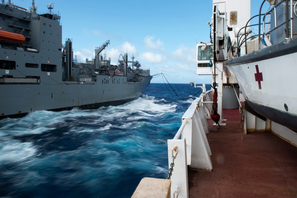 Comfort Conducts Replenishment-at-Sea After Transiting the Panama Canal