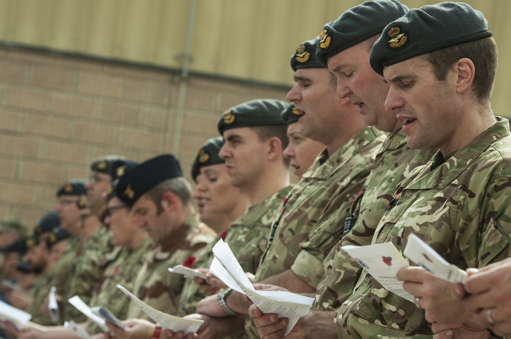 RAF hosts 100-year WWI remembrance service