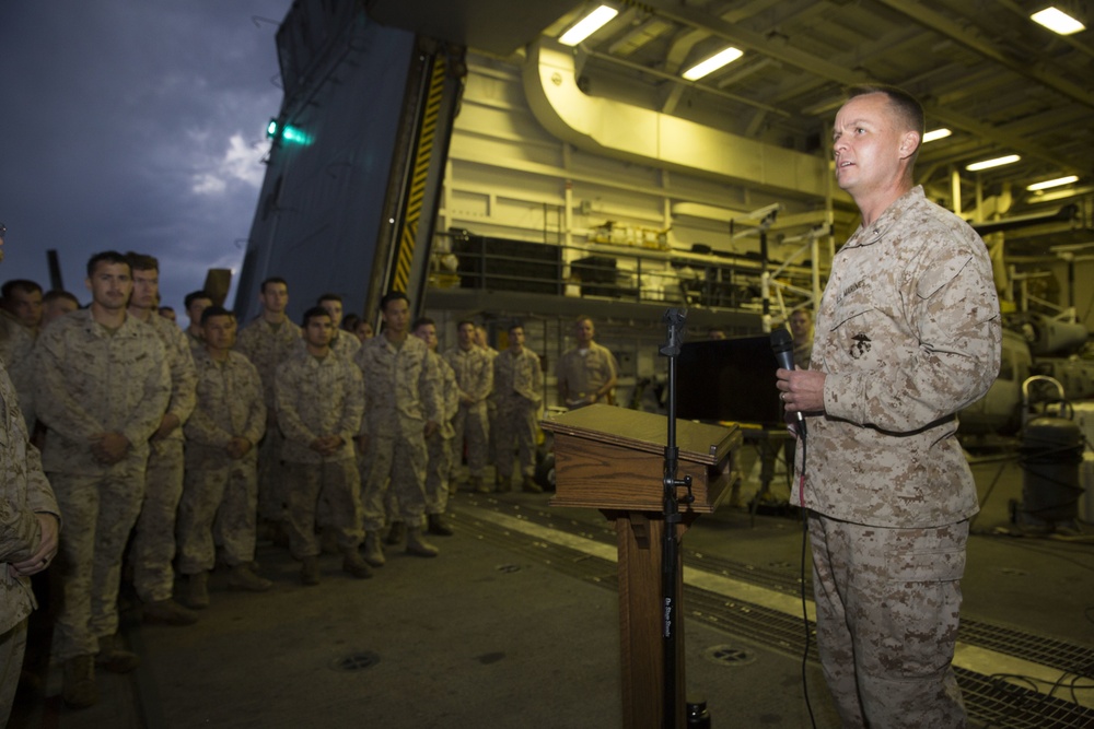243rd Marine Corps Birthday aboard USS Anchorage