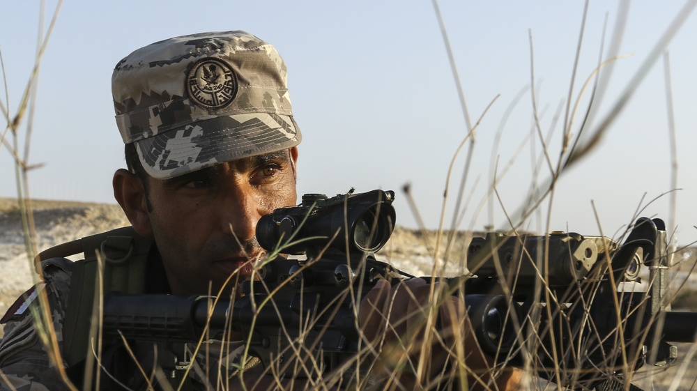 2-198 Infantrymen, Qatari Soldiers Conduct Bunker Clearing Training