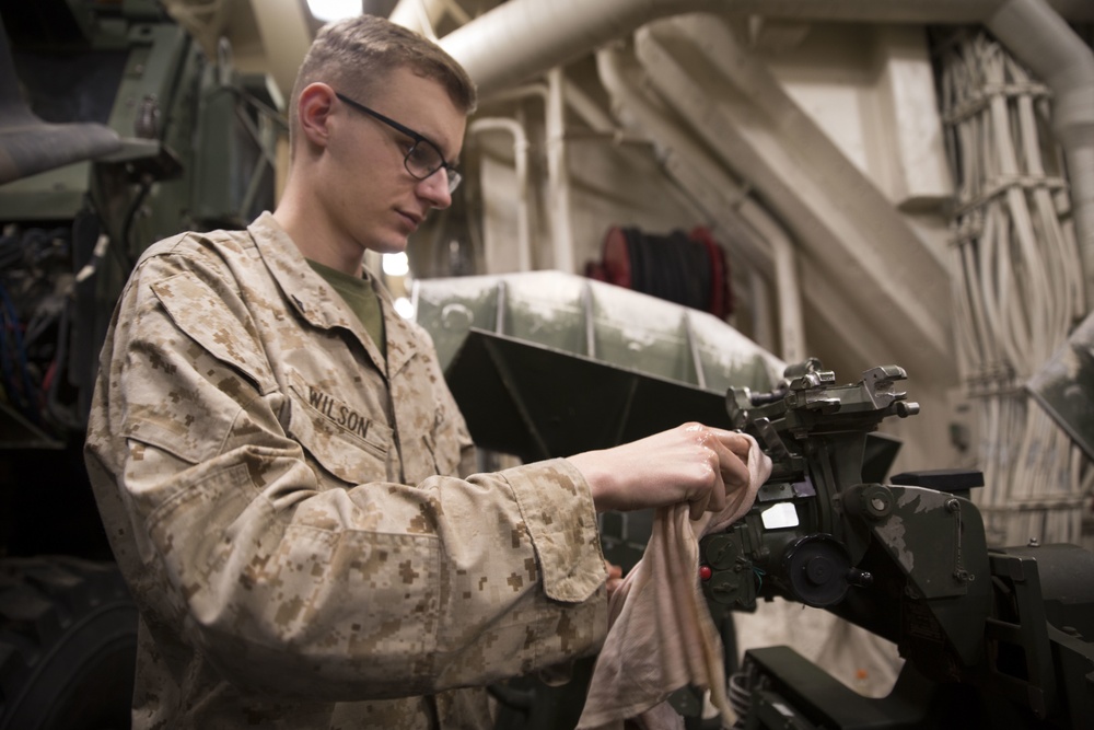 M777A2 Howitzer Cleaning