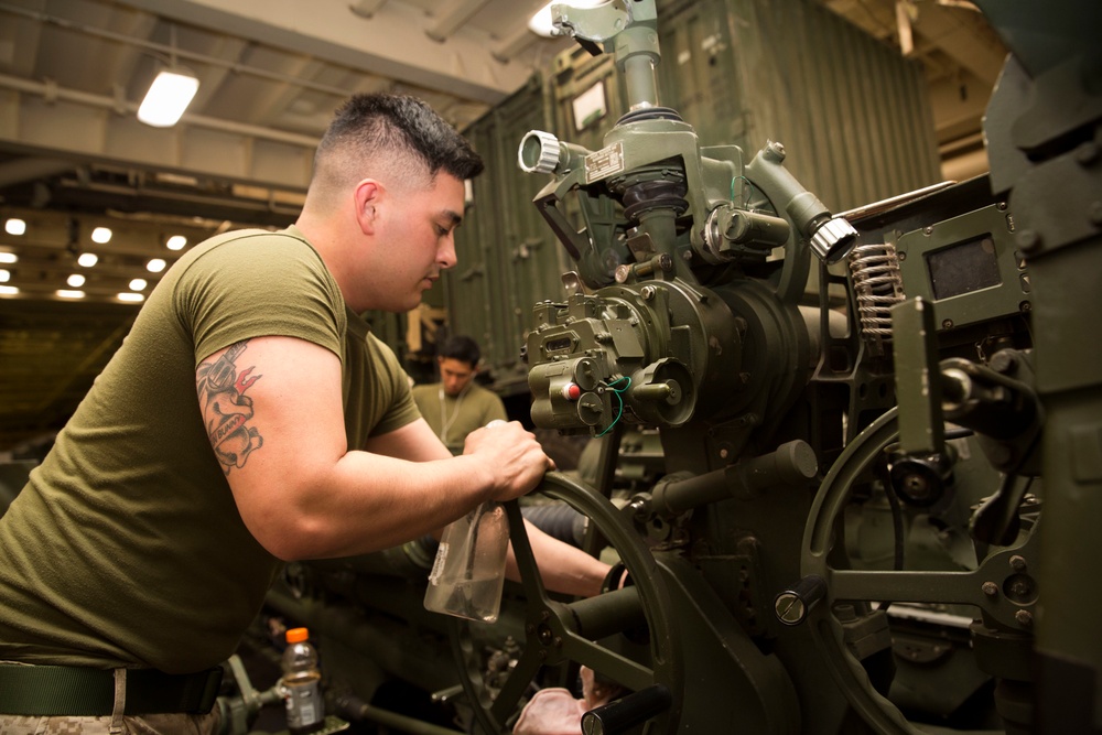 M777A2 Howitzer Cleaning