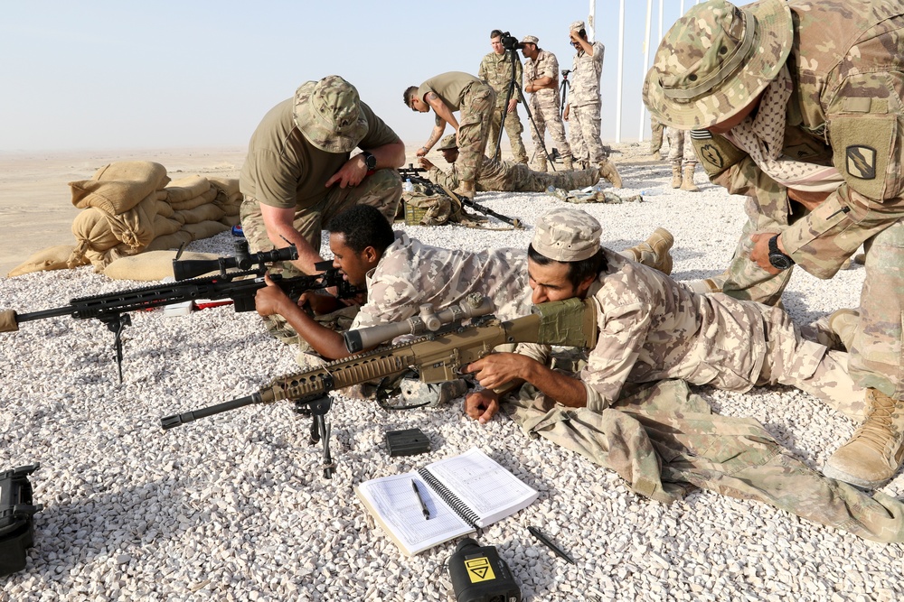 US, Qatar soldiers hit the range for Sniper Training