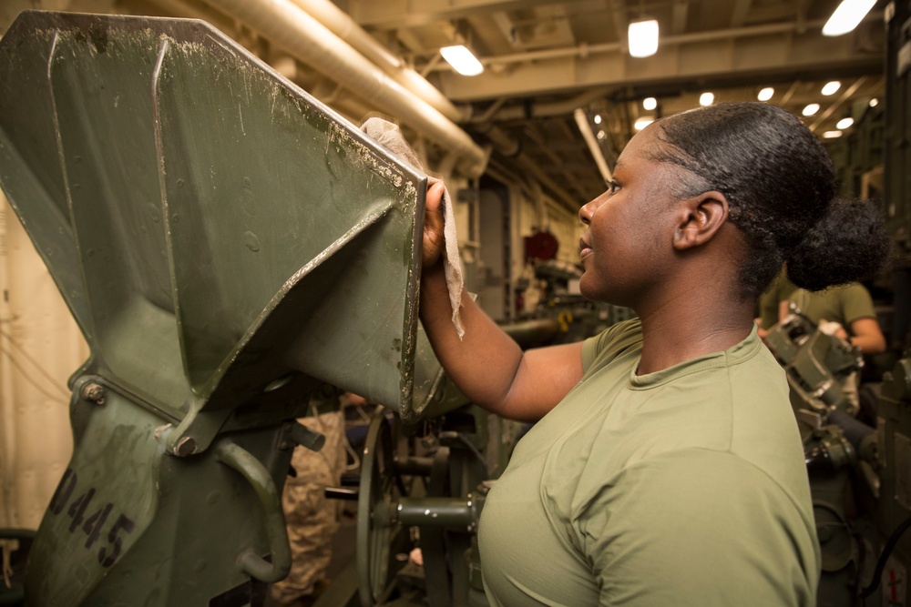 M777A2 Howitzer Cleaning