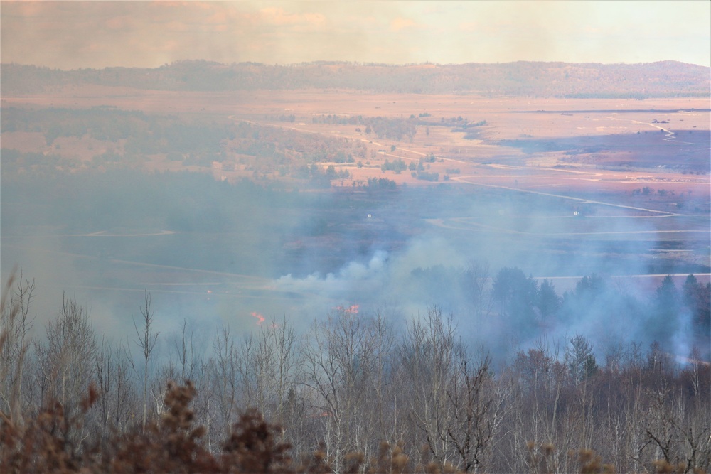 Post personnel coordinate November prescribed burn at Fort McCoy