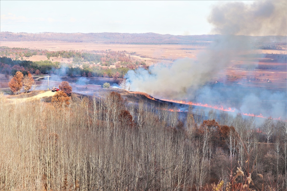 Post personnel coordinate November prescribed burn at Fort McCoy