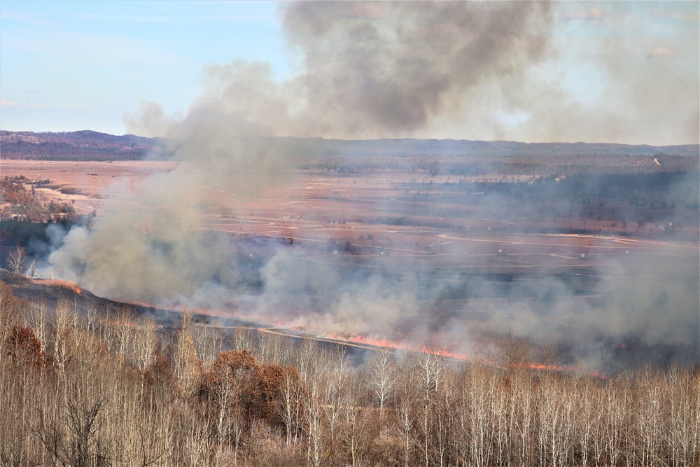 Post personnel coordinate November prescribed burn at Fort McCoy