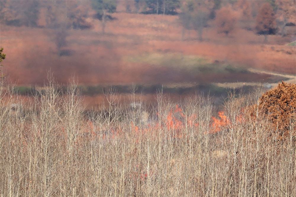 Post personnel coordinate November prescribed burn at Fort McCoy