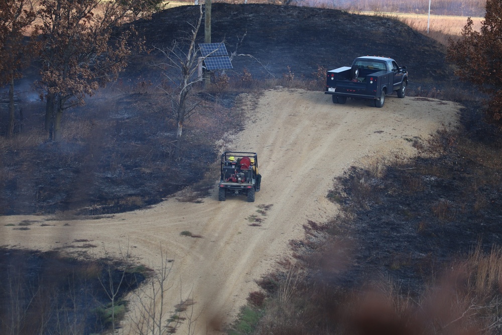 Post personnel coordinate November prescribed burn at Fort McCoy