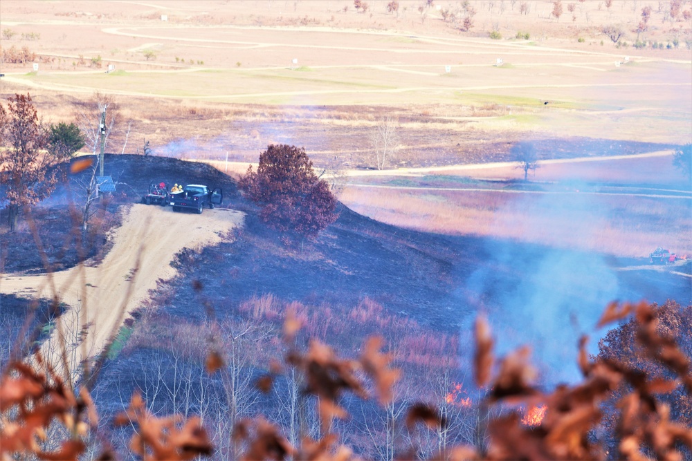 Post personnel coordinate November prescribed burn at Fort McCoy