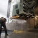 CLB-2 Marines and 2nd Med Bn Sailors Wash Equipment Prior to Storage