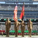 42nd Infantry Division Color Guard marks end of World War I at football game