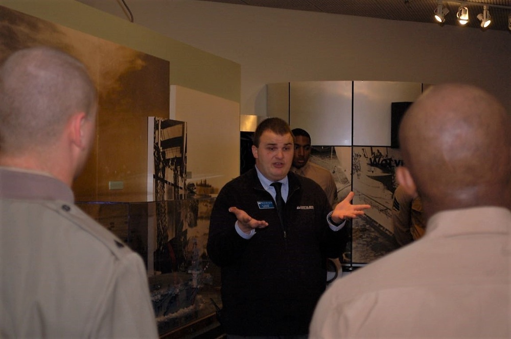 Naval Museum hosts VMM-744 for a guided tour