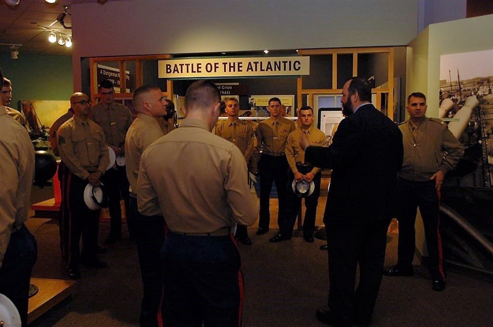 Naval Museum hosts VMM-744 for a guided tour