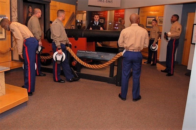 Naval Museum hosts a guided tour for VMM-744