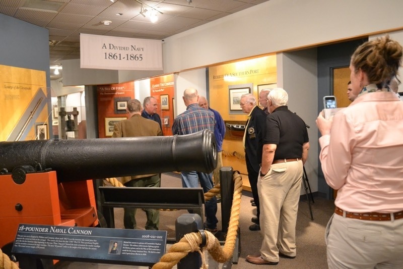 Museum volunteers on tour