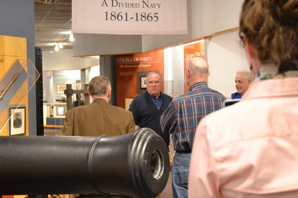 Museum volunteers on a tour