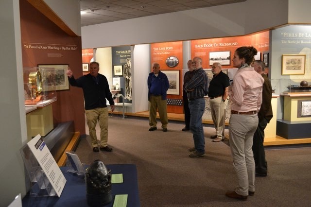 Naval Museum volunteers on tour