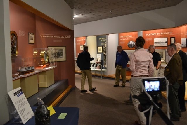 Naval Museum volunteers on tour