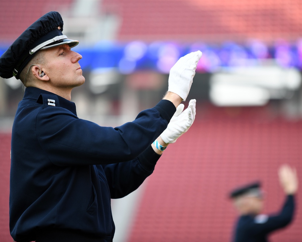 Band of the Golden West performs at 49ers Monday Night Football